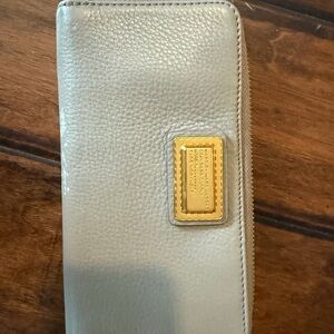 Marc By Marc Jacobs Gray Wallet with Gold Plate